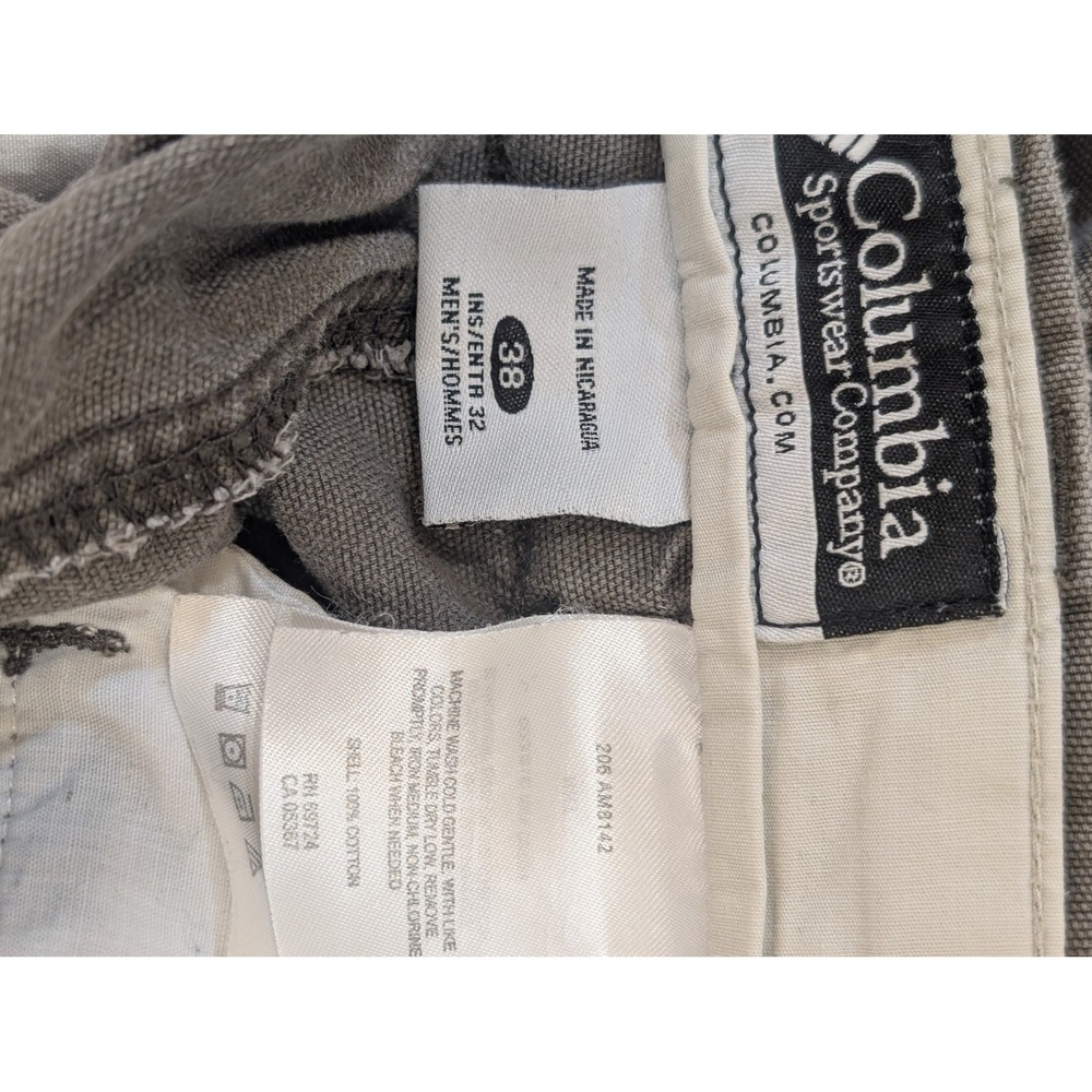 Columbia Mens Utility Cargo Pants Outdoors‎ Hiking Gray Size 38x32 - Picture 5 of 5